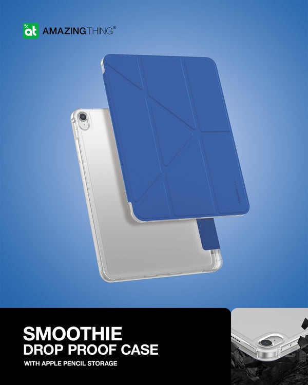 SMOOTHIE iPad保護套 親膚手感 磨砂透明背板 自帶筆槽 防撞保護殼