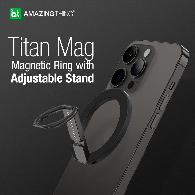TITAN MAG磁吸手機支架指環 多角度調節 超強吸力輕薄設計