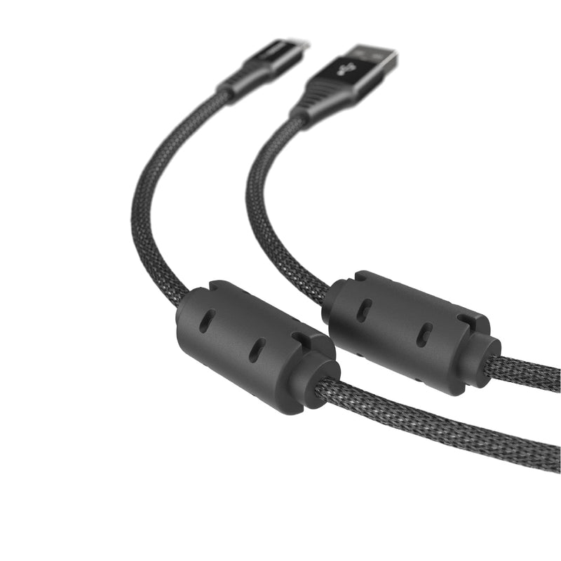 Power Max Pro Lightning to USB-A Charging Cable with Dual Ferrite Ring (1.5M)