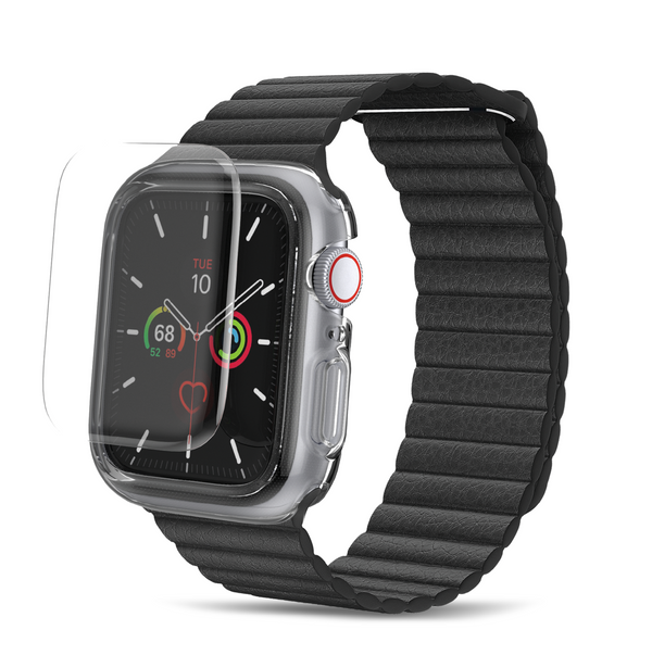 Apple Watch 4/5/6/SE 帶螢幕保護貼的抗菌外層防摔手機保護殼