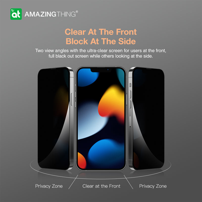 2.75D全覆蓋Radix隱私鋼化玻璃手機螢幕保護貼| iPhone 13 系列